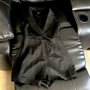 Cute and comfortable black romper.